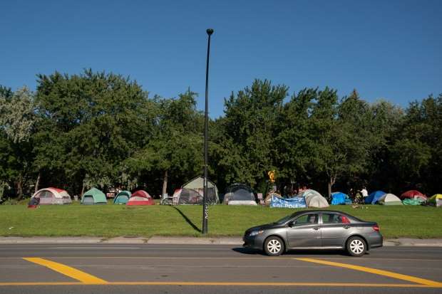 Montreal’s homeless camp