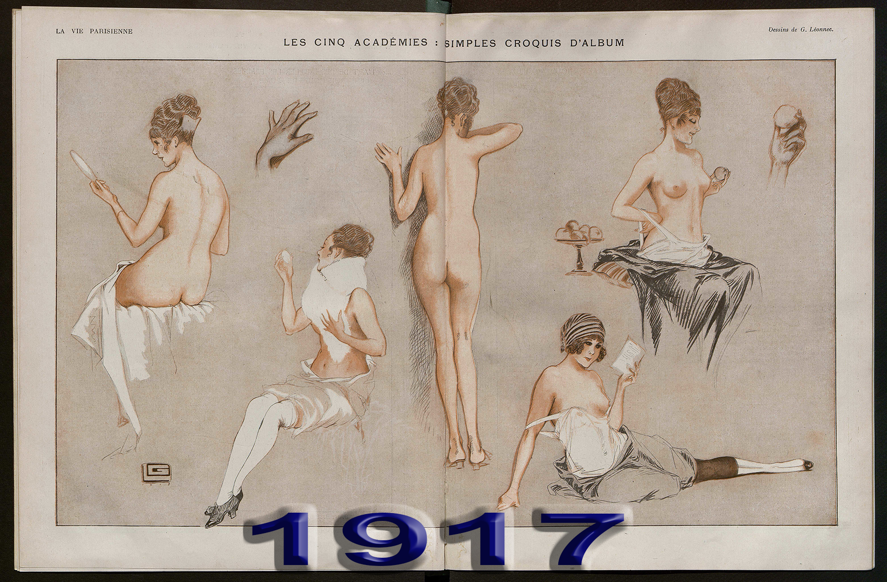 La vie Parisienne 1917. / Журнал “Парижская жизнь” за 1917 год.