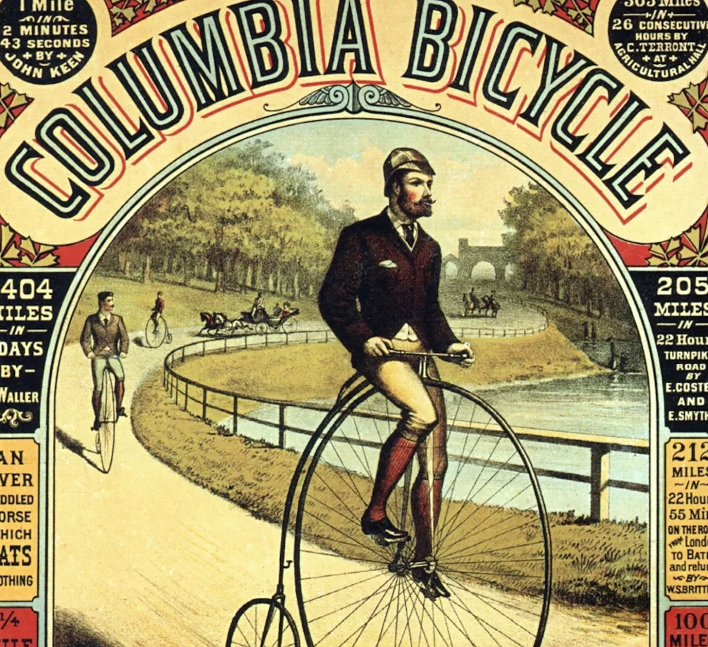 Велосипеды Викторианской эпохи.