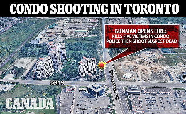 Невменяемый 73-летний канадец убил 3 мужчин и 2 женщин из “полуавтоматического пистолета”, после чего был застрелен полицейскими в жилом комплексе после пятилетней вражды с советом кондоминиума