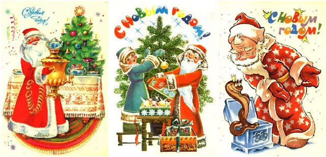 Дед Мороз: 30 винтажных открыток с советскими Дедами Морозами 1940-1960-х годов
